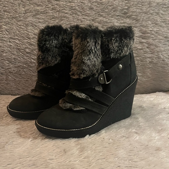 Fergie Shoes - NWOB Fergie cold weather wedge booties